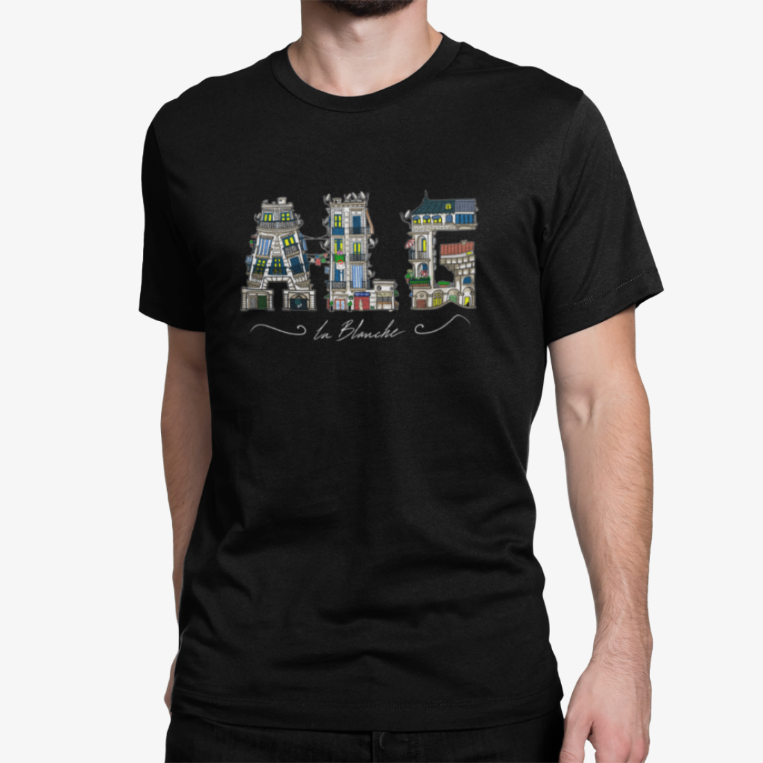 T-Shirt ALG la blanche ( unisexe )
