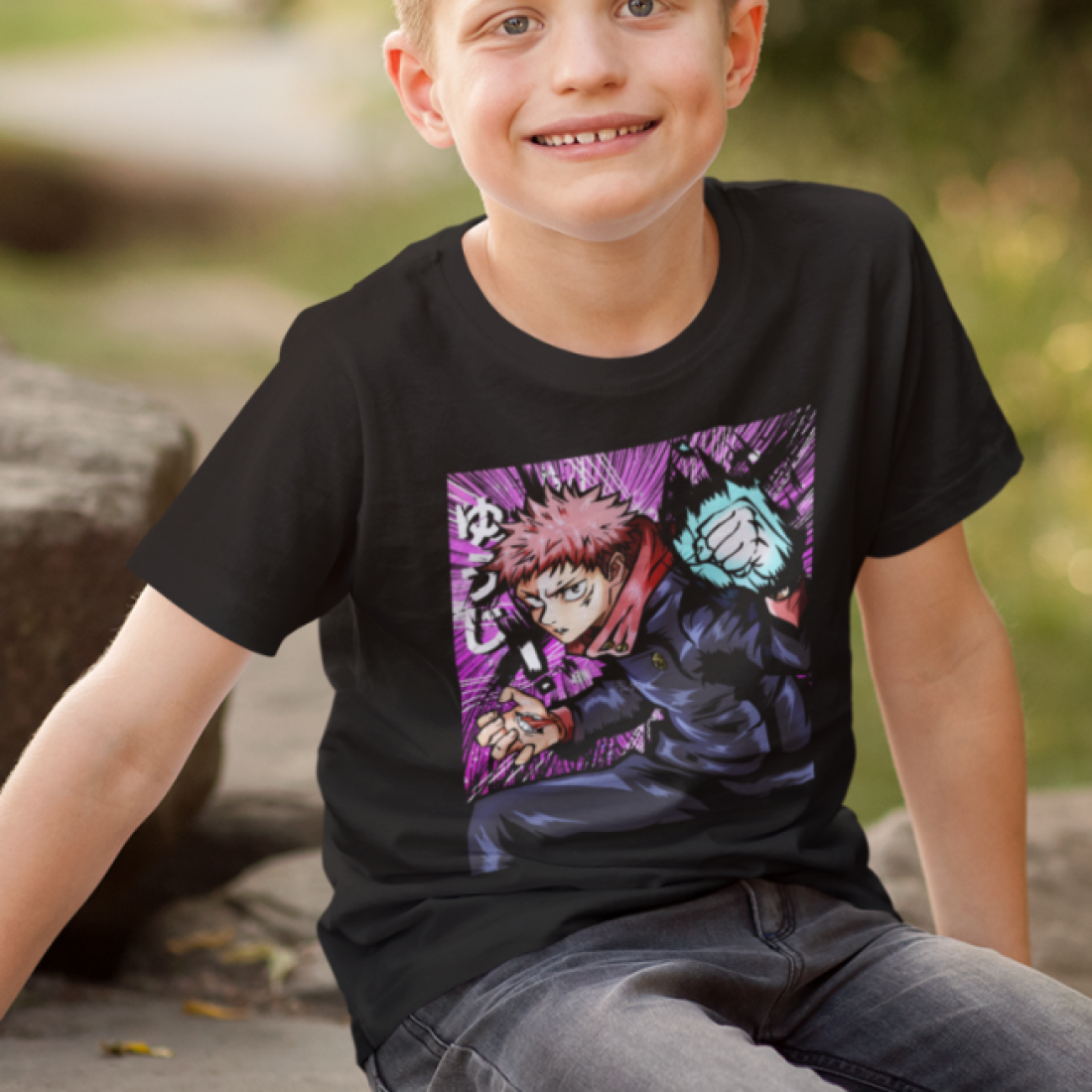 Tshirt Enfant - JUJUTSU KAISEN black lightning