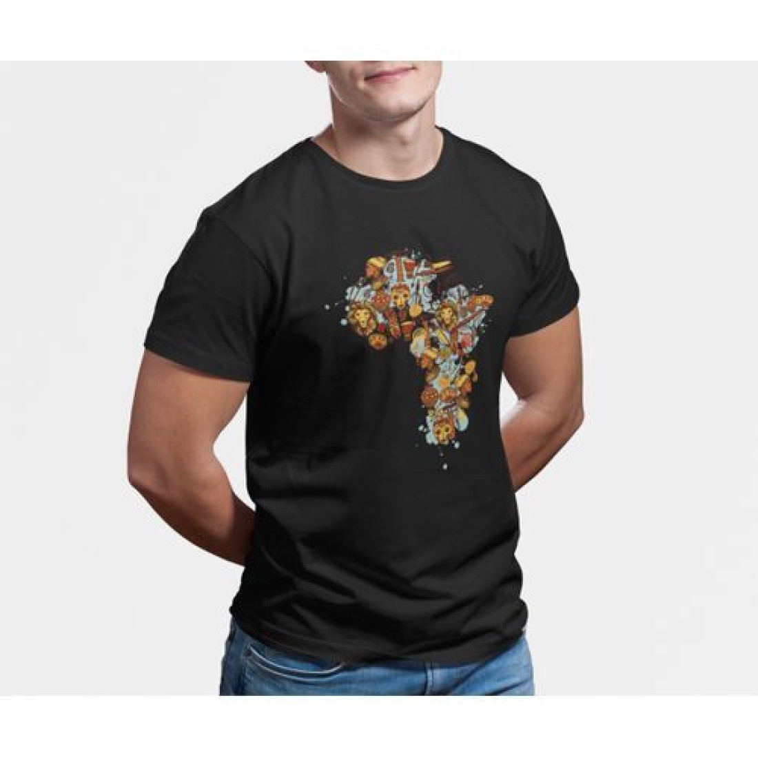 T-shirt unisex noir mama africa