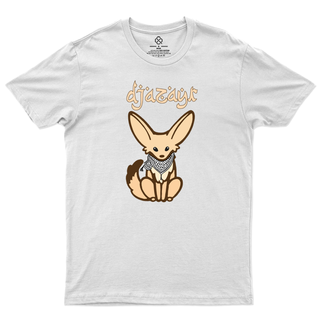 T-Shirt - fennec palestinien - blanc
