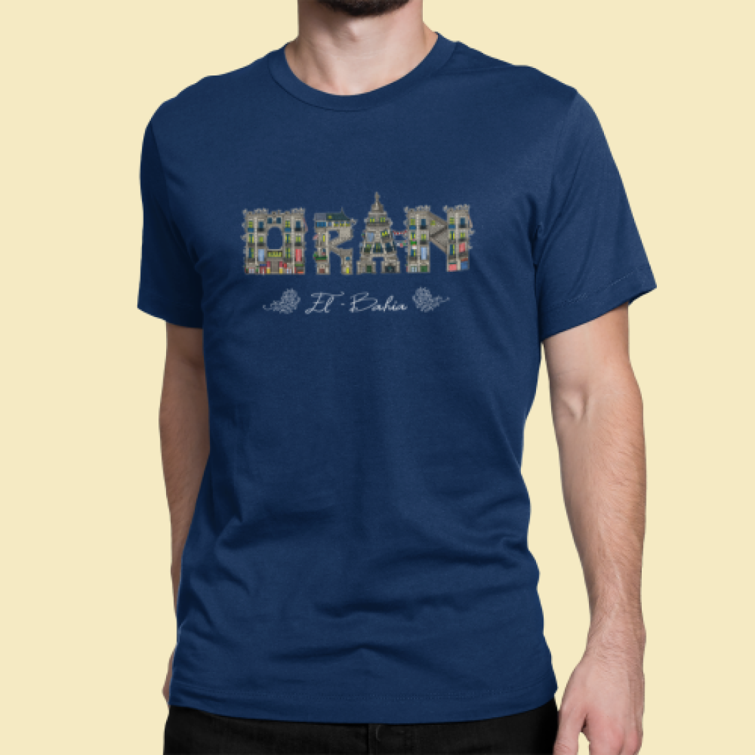 T-shirt "Oran El Bahia – Bleu Nuit"