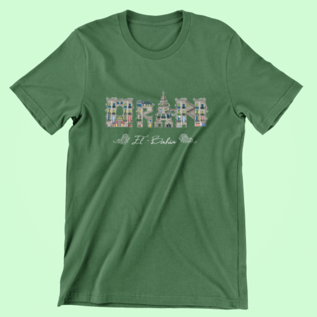 T-shirt "Oran El Bahia – Vert Kaki"