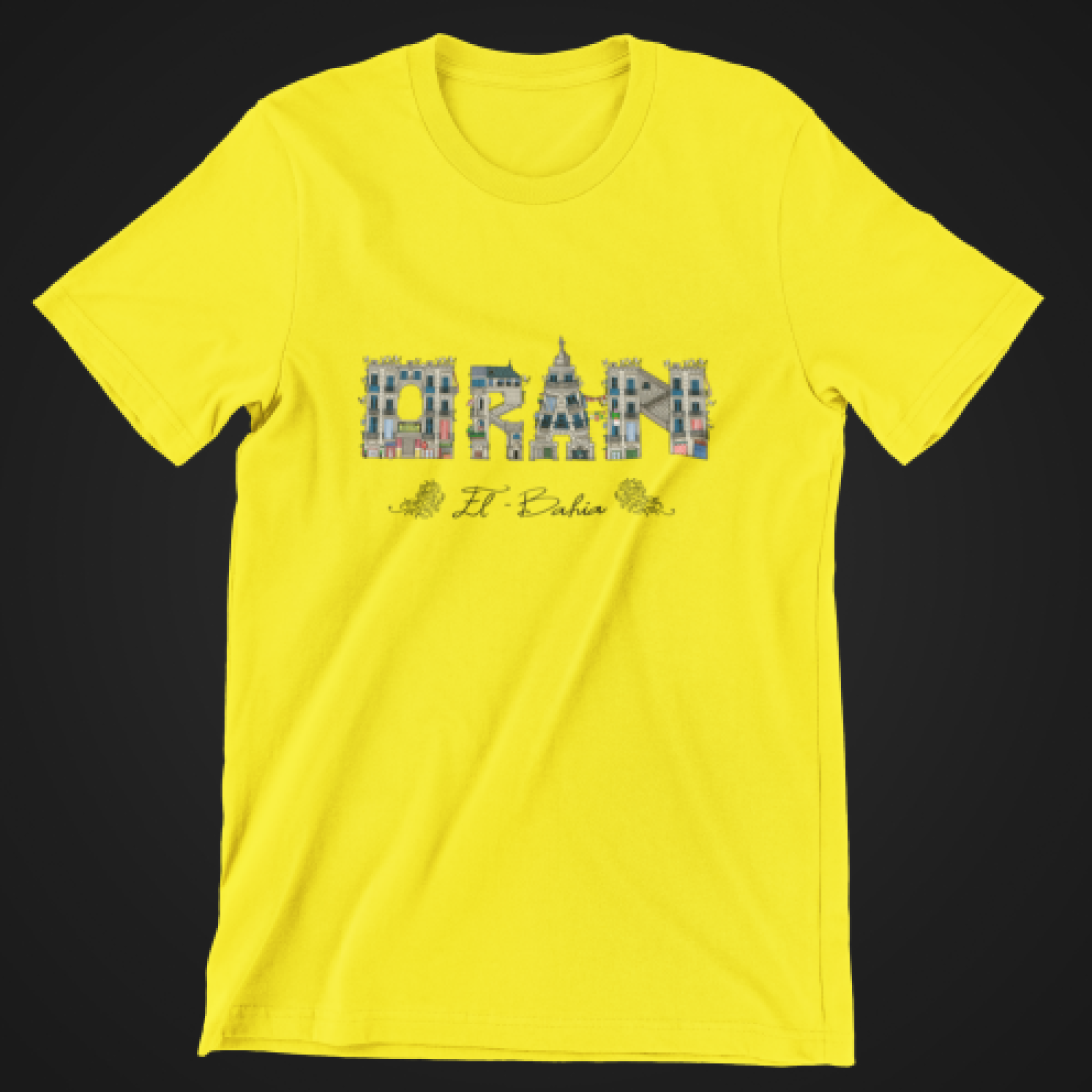 T-shirt "Oran El Bahia – Jaune"